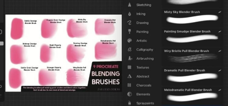 How to make blending brush in procreate